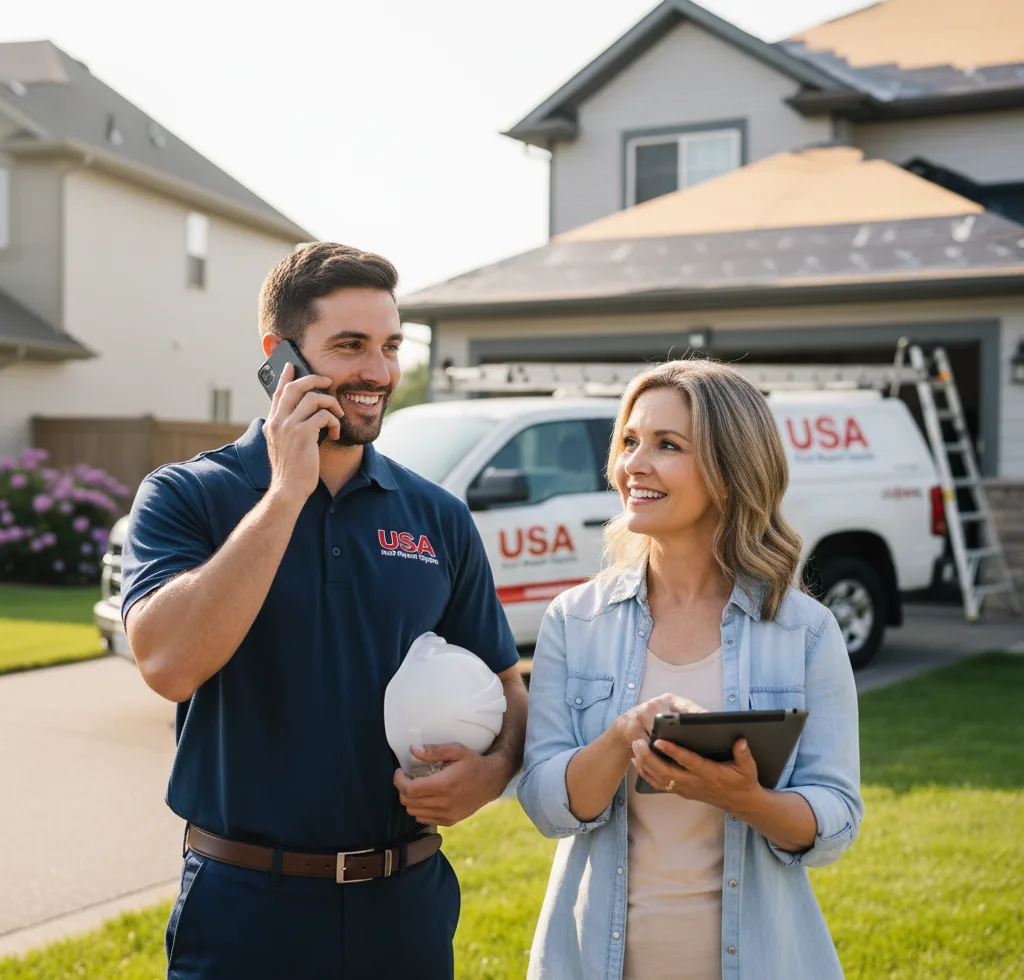 USA Roof Repair Experts customer support in Mendota